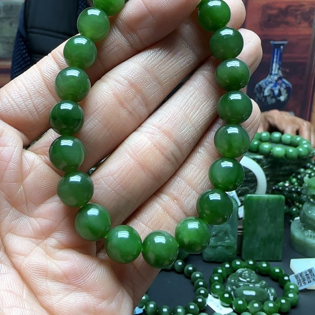 和田玉手串未镶嵌