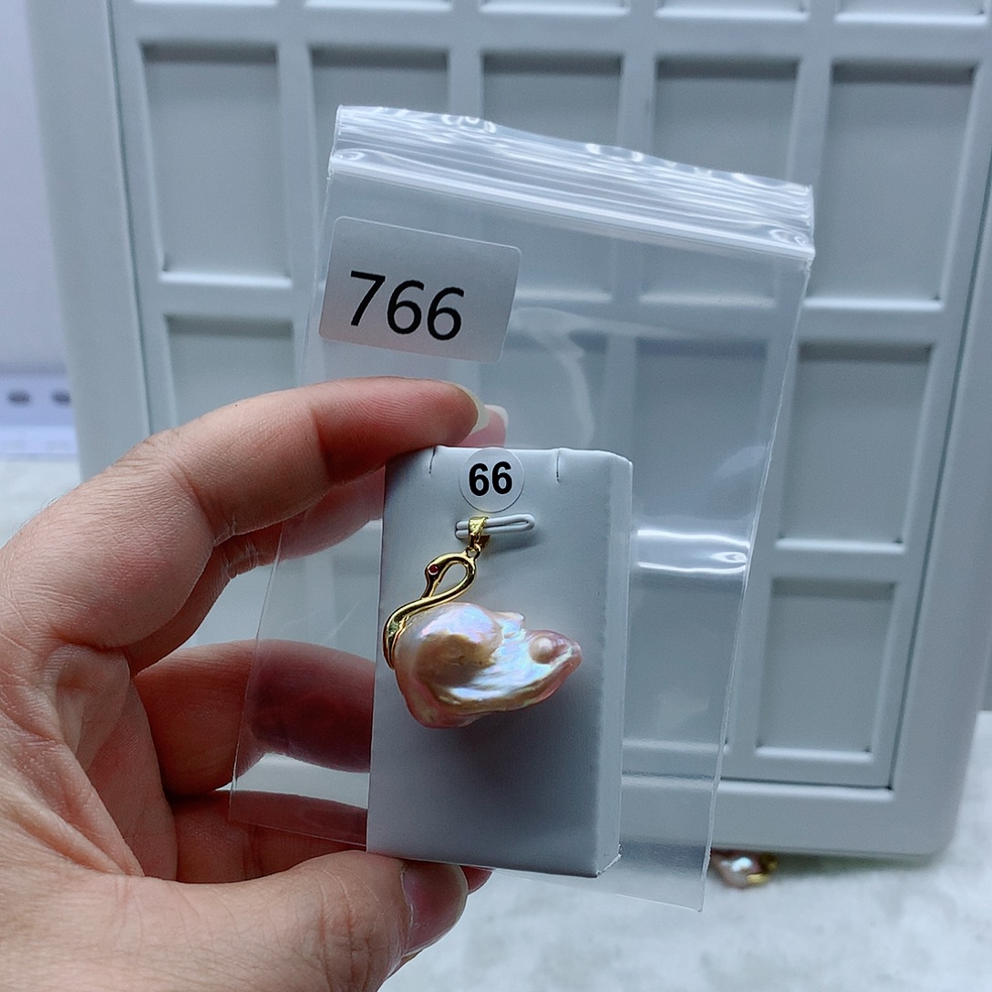 合金淡水珍珠吊坠(不含链)