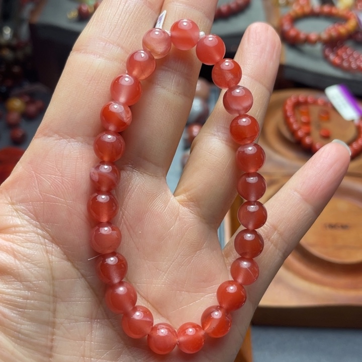 南红玛瑙未镶嵌手串7