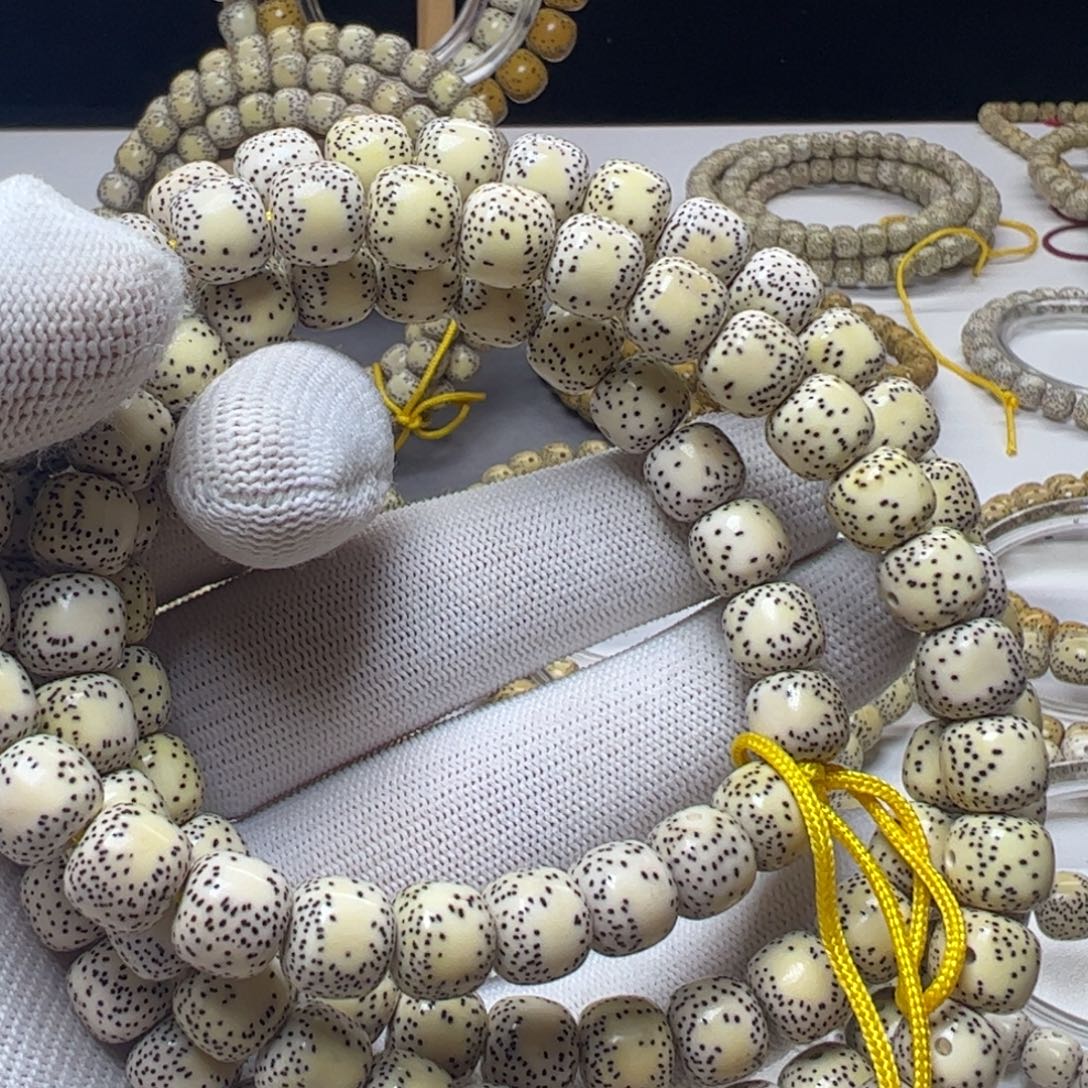 星月菩提吊坠10侧留白108