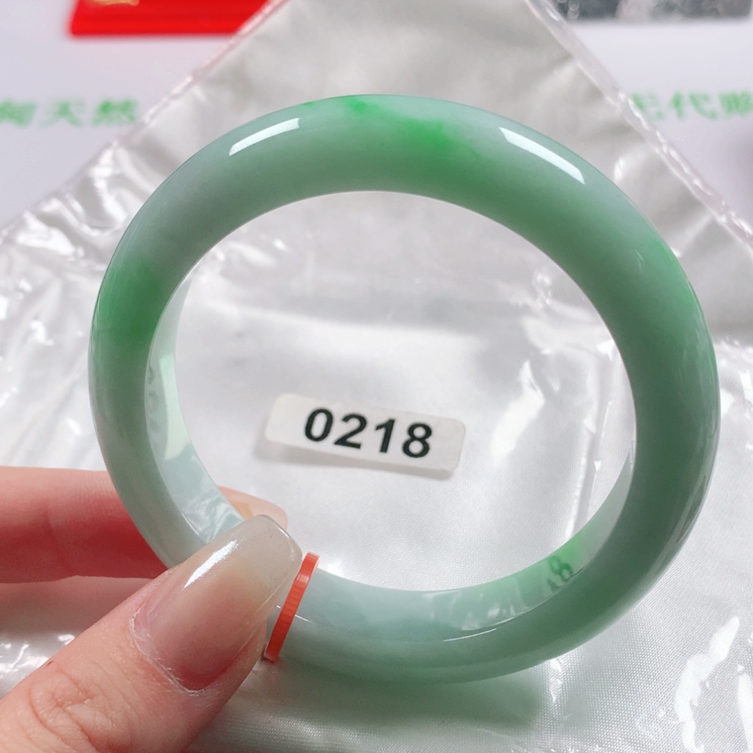 未镶嵌手镯翡翠天然翡翠手镯0218