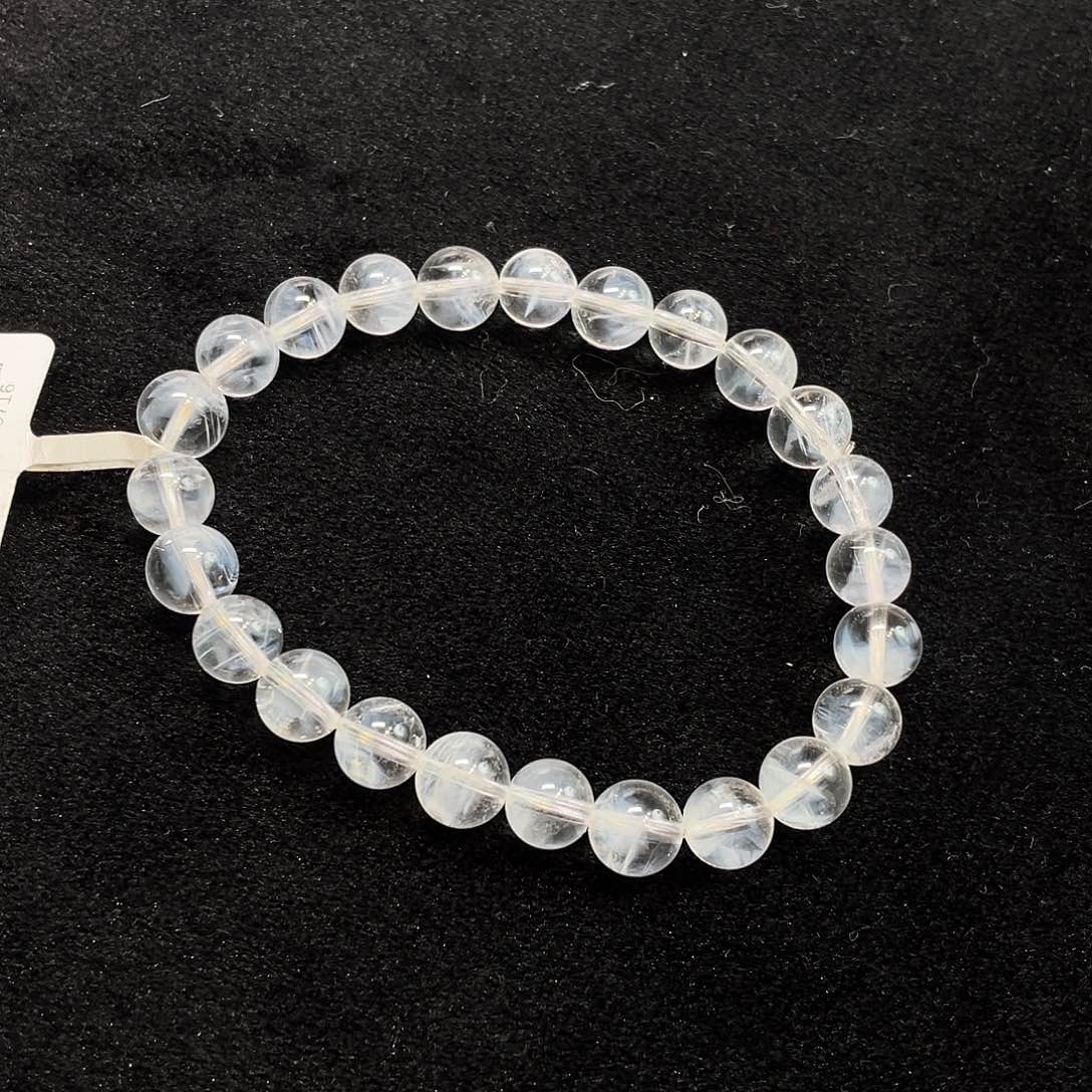 水晶手串未镶嵌隐形蓝针7.5mm
