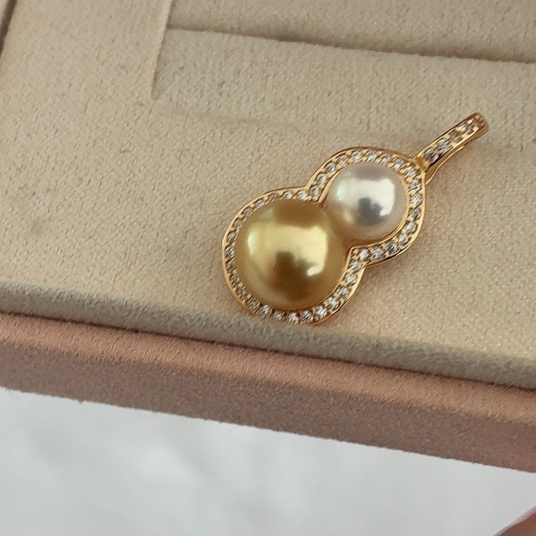 颈饰银S925镶嵌海水珍珠