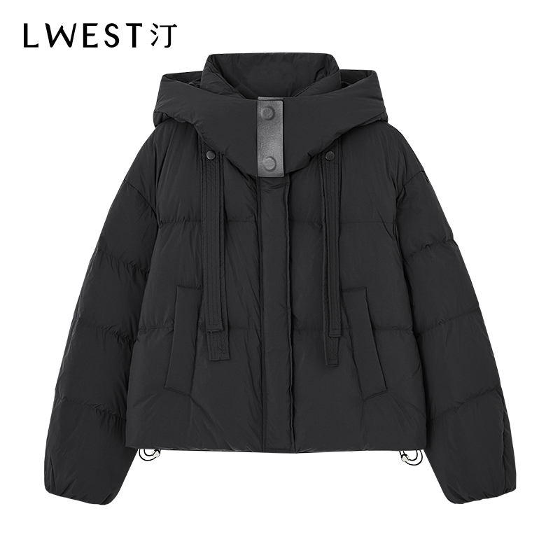 【小北专属】朗文斯汀时尚连帽宽松保暖羽绒服DZMA4512B12093