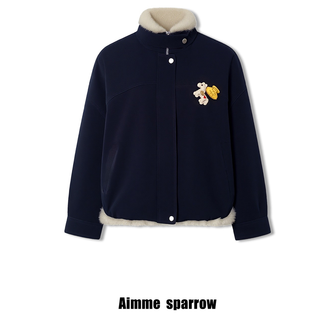 Aimme sparrow｜26SS新款上新马上有钱立领毛毛短款外套
