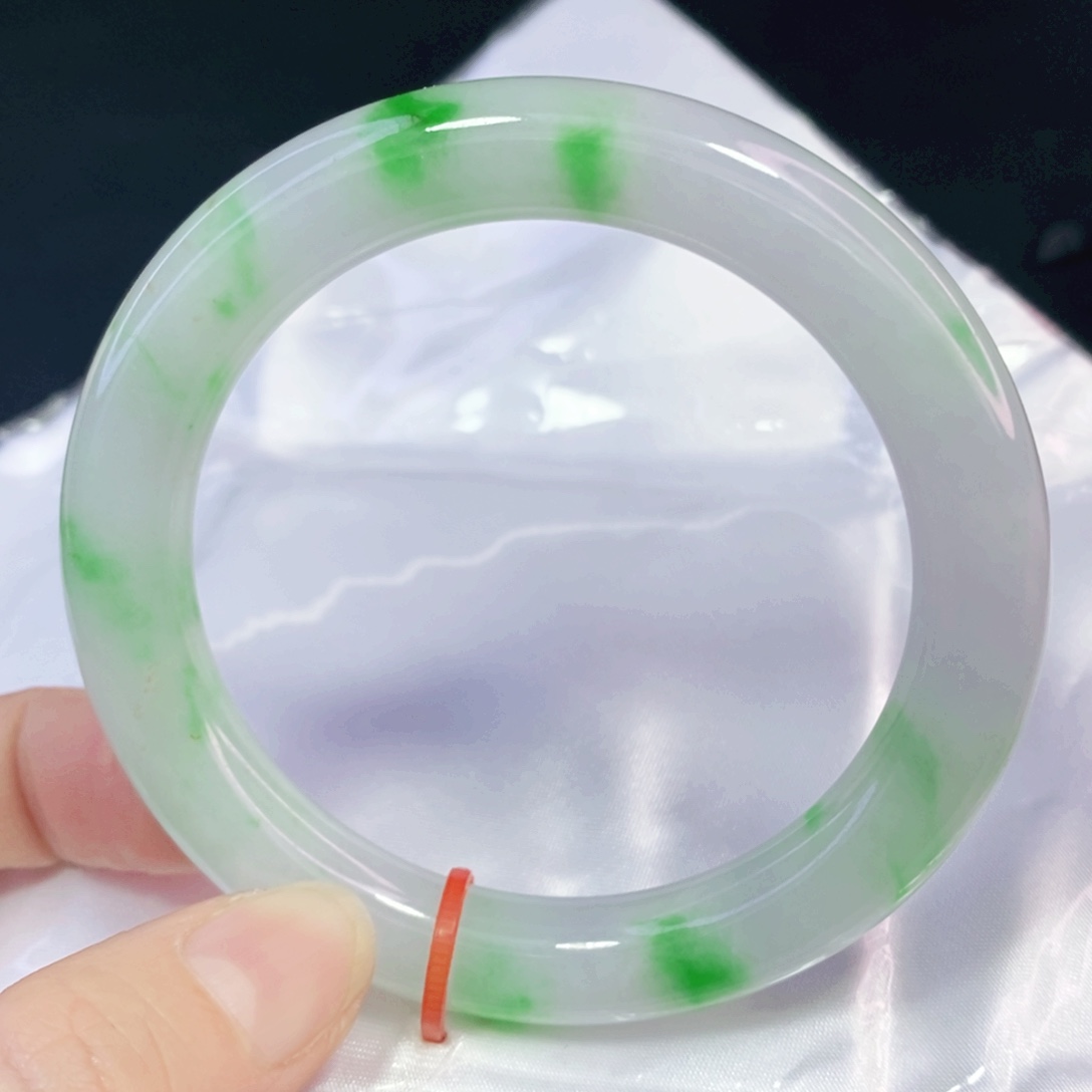 未镶嵌手镯翡翠55.5圆镯