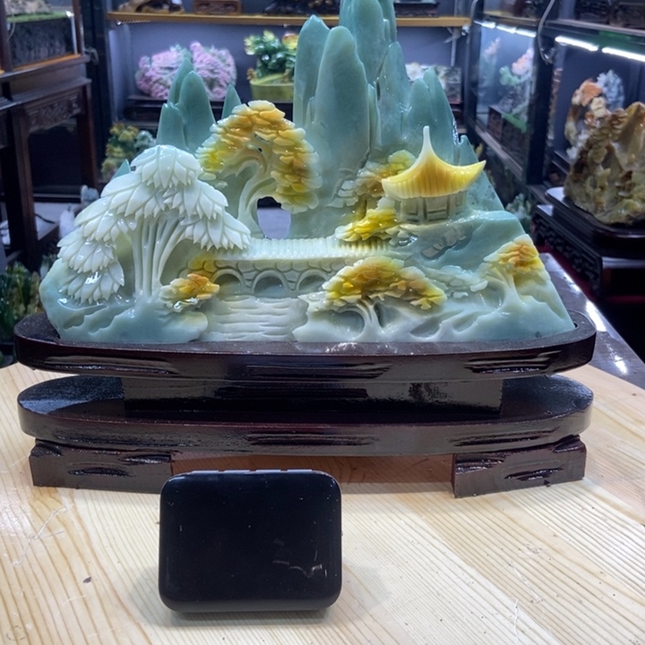 用***0玉家居摆件玄关摆件