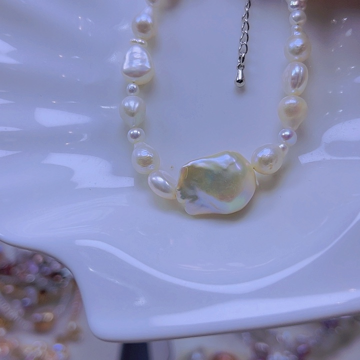 淡水珍珠手绳合金