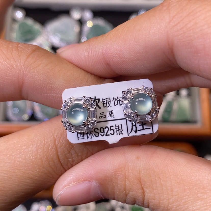 【闪购商品】翡翠颈饰银S925镶嵌天然