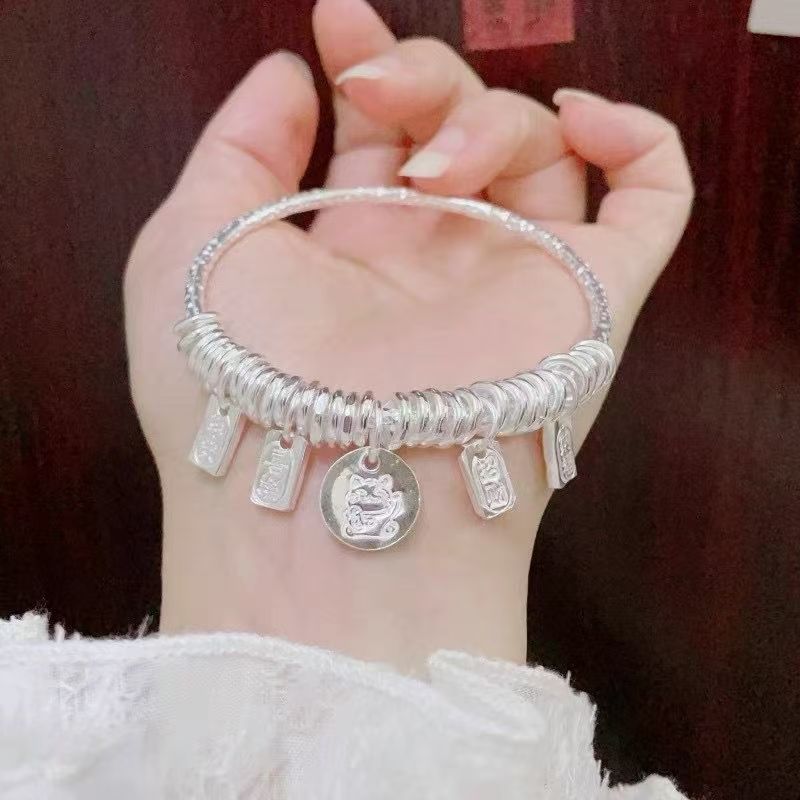 足银手镯 仟仟亿【选款区】直播间选款时尚百搭精美手镯手串手链