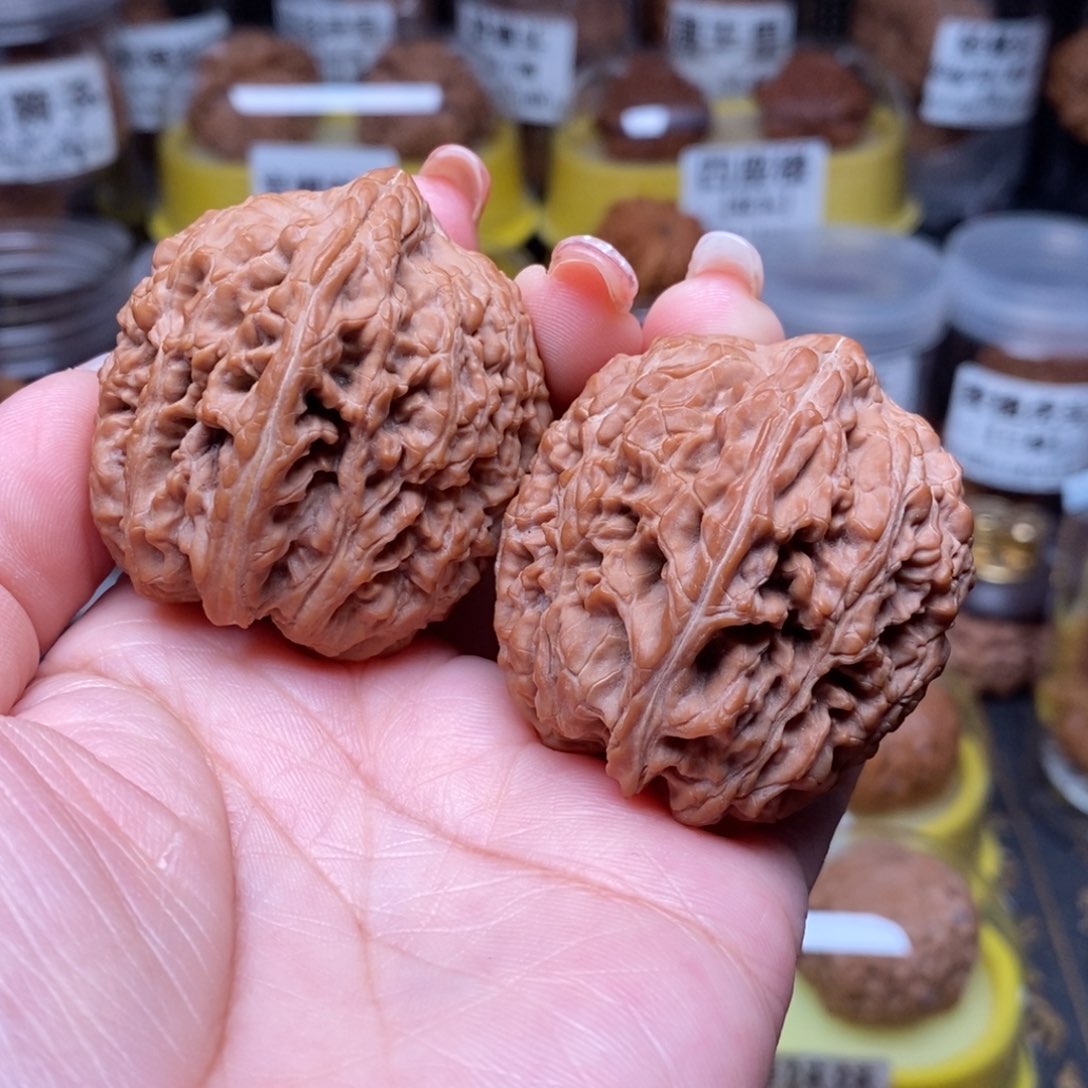 核桃把件迷**局大蒜头41尺寸