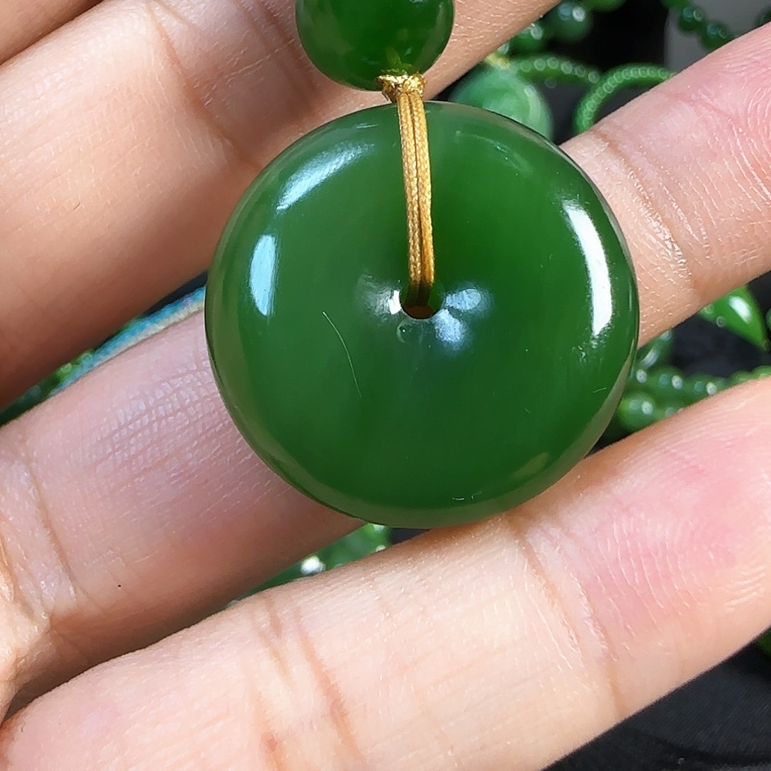 风***雨和田玉（碧玉）未镶嵌颈饰