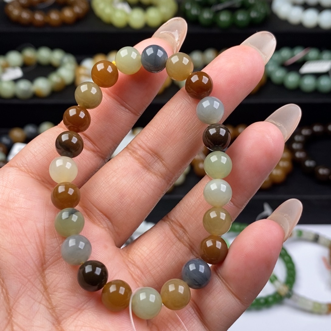 和田玉手串未镶嵌