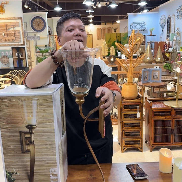 有机玻璃铁艺灯灯