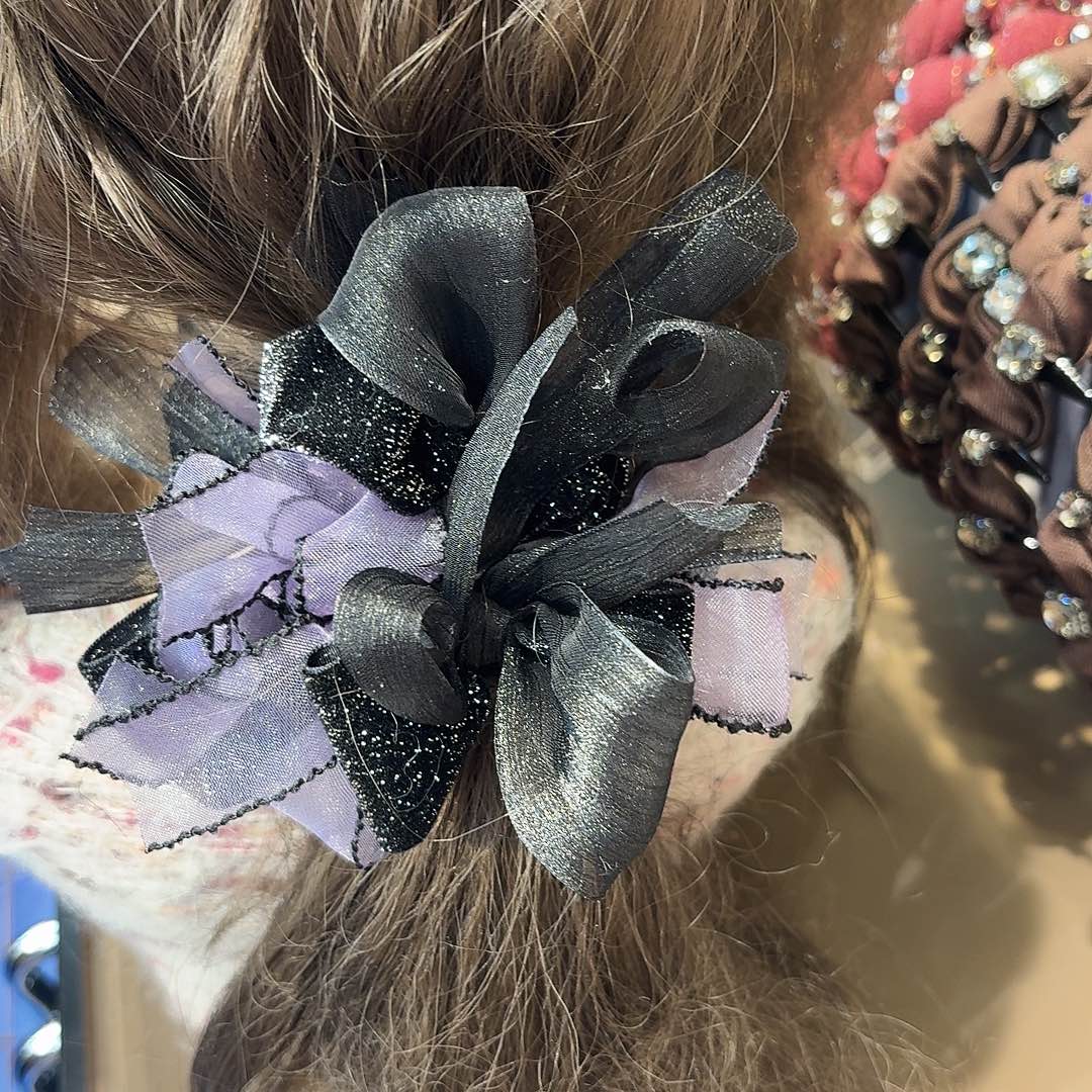 布艺铁合金小发圈多蝴蝶结12