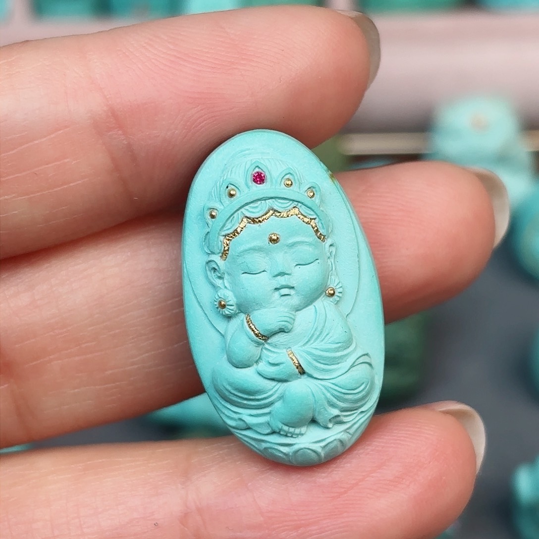 绿松石配饰未镶嵌