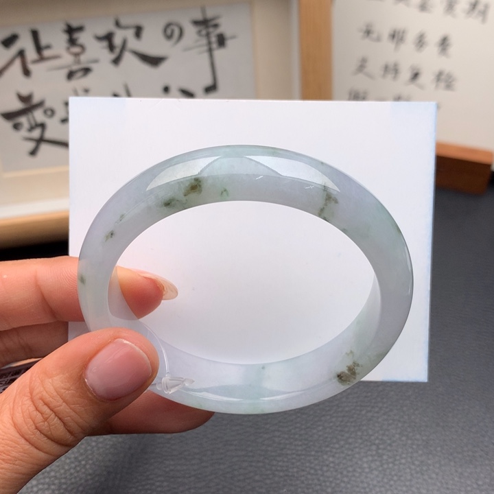 翡翠手镯未镶嵌翡翠手镯57圈口