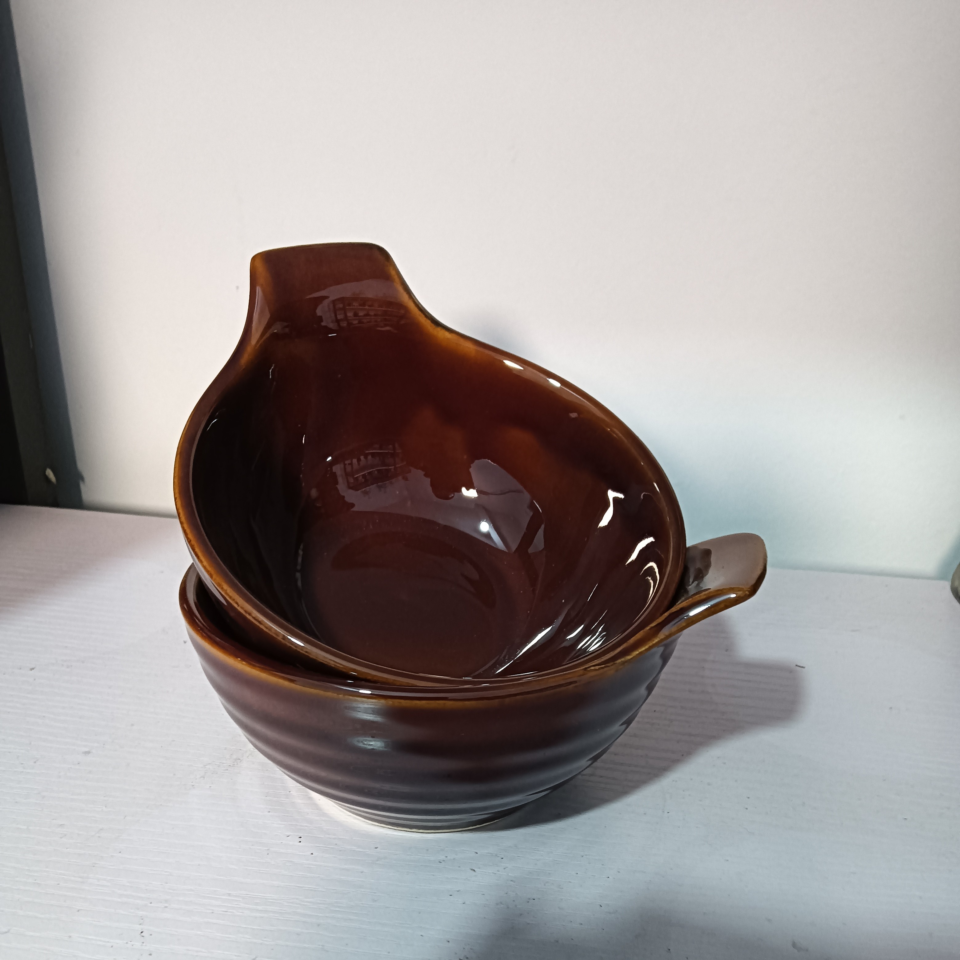 磁州窑日用陶瓷陶瓷陶瓷陶瓷徽瑕品2个