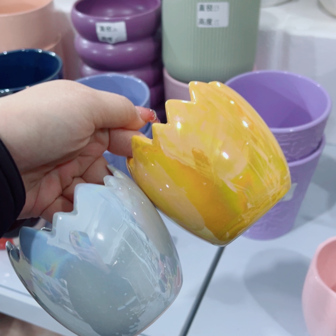 有孔，陶瓷花盆满10米包邮发货