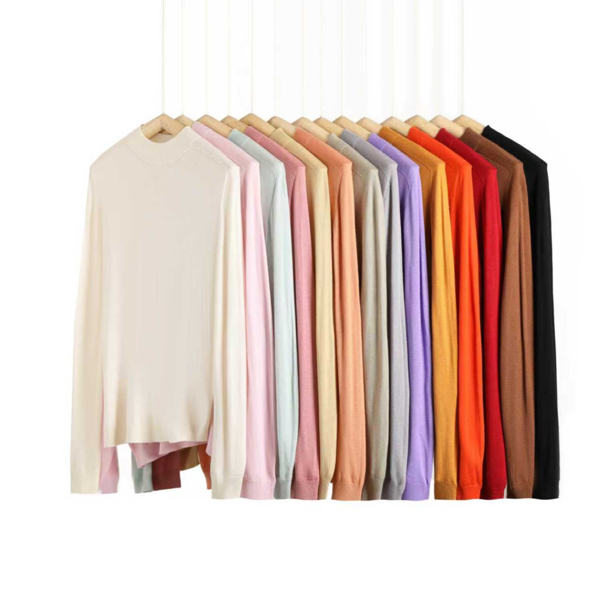 一线成衣无缝羊绒打底毛衣