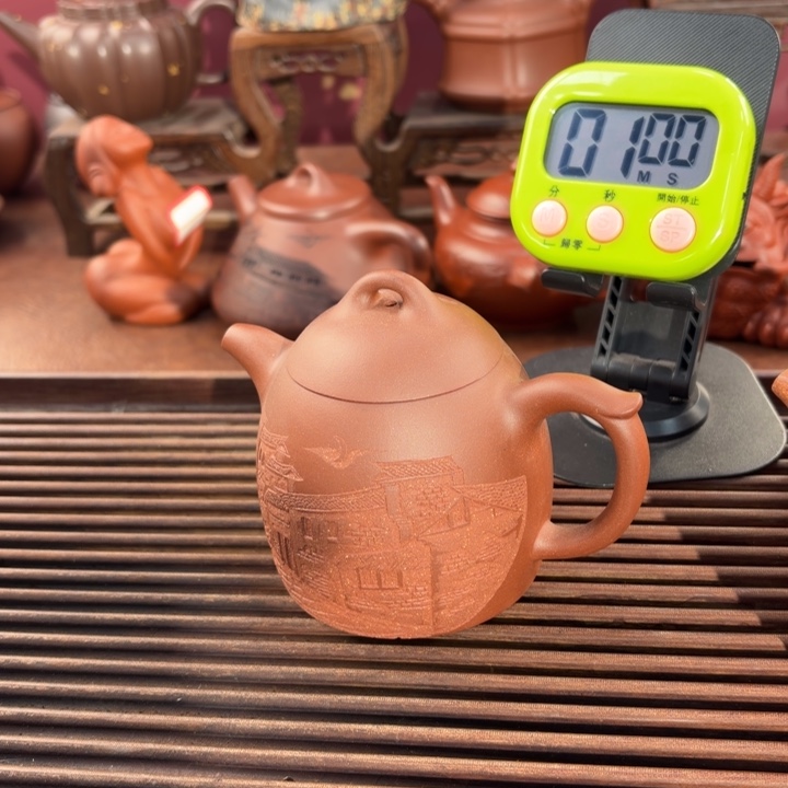 傲***止茶壶紫砂宜兴原矿底槽青