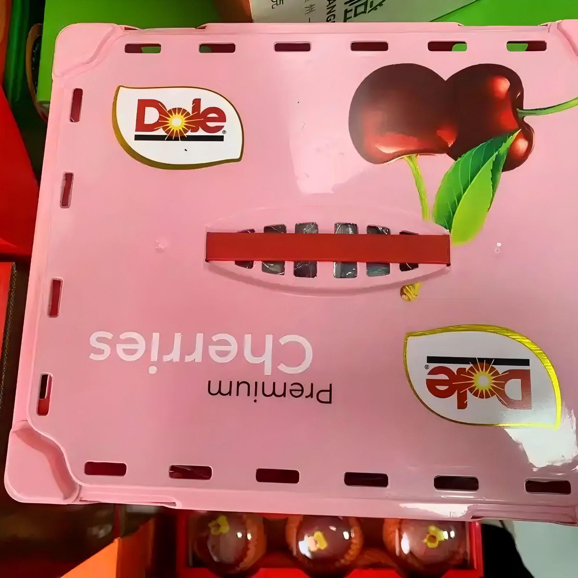 车厘子海运桑提娜都乐3JD5斤净重发货 内附果径卡