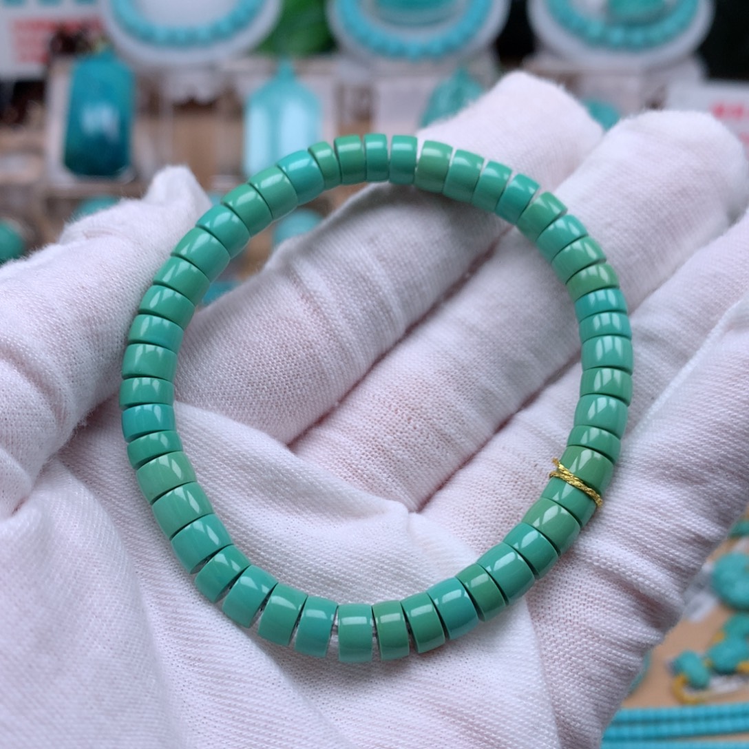 绿松石未镶嵌珠宝奇石6.5mm