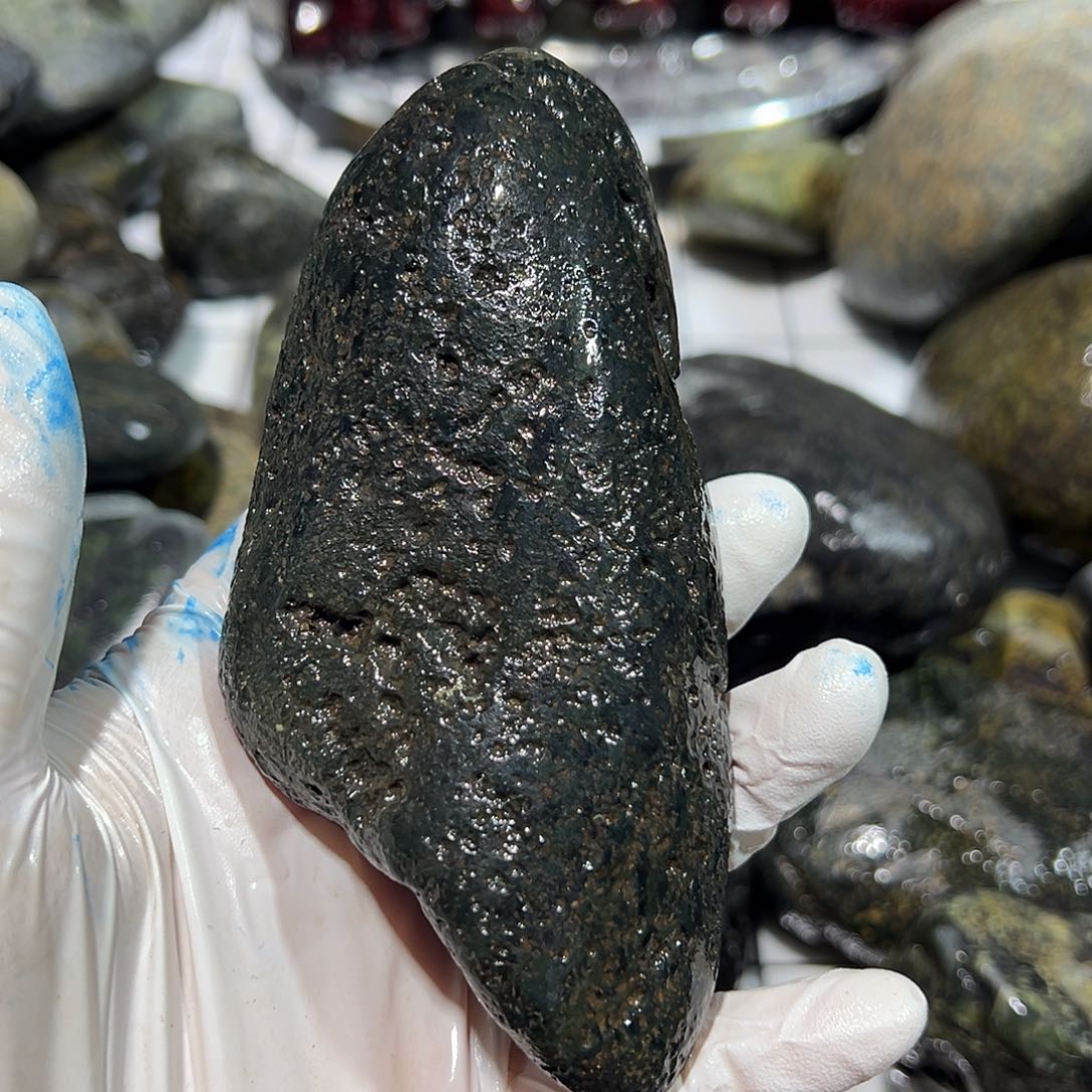 合金蛇纹石玉西藏藏玉药王石用****3