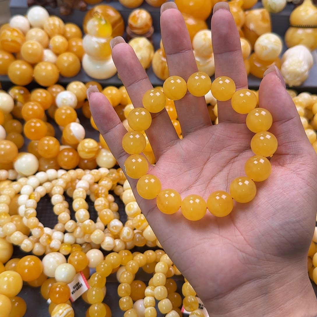 蜜蜡未镶嵌珠宝奇石同料15mm