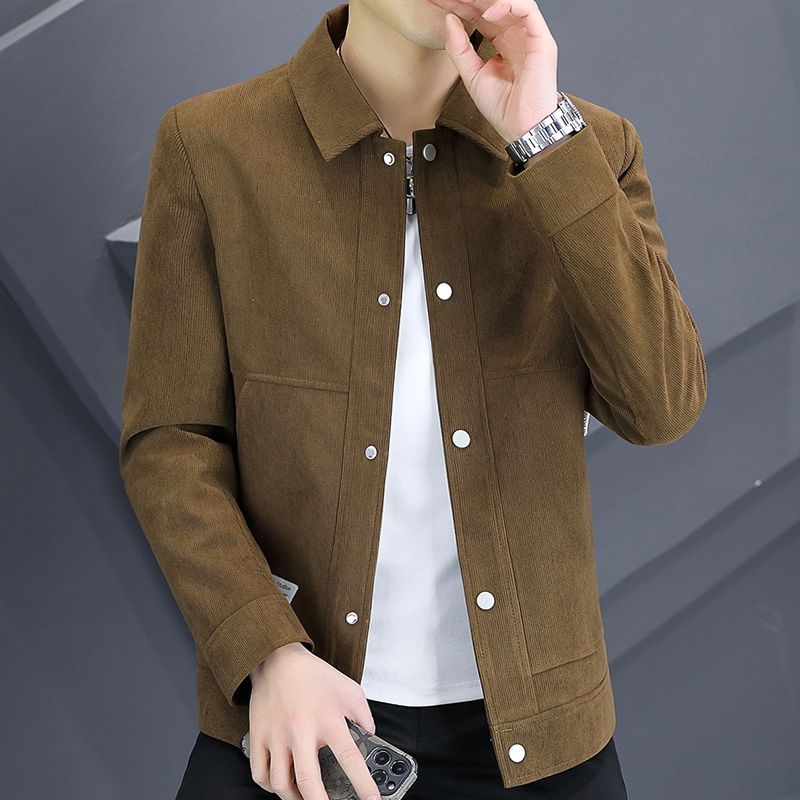 新款网红男士秋季外套时尚休闲韩版夹克潮流帅气高档百搭男士外套