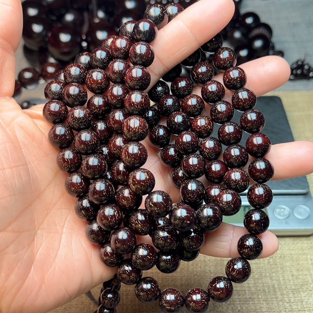 檀香紫檀（小叶紫檀）1.0 108颗 满星