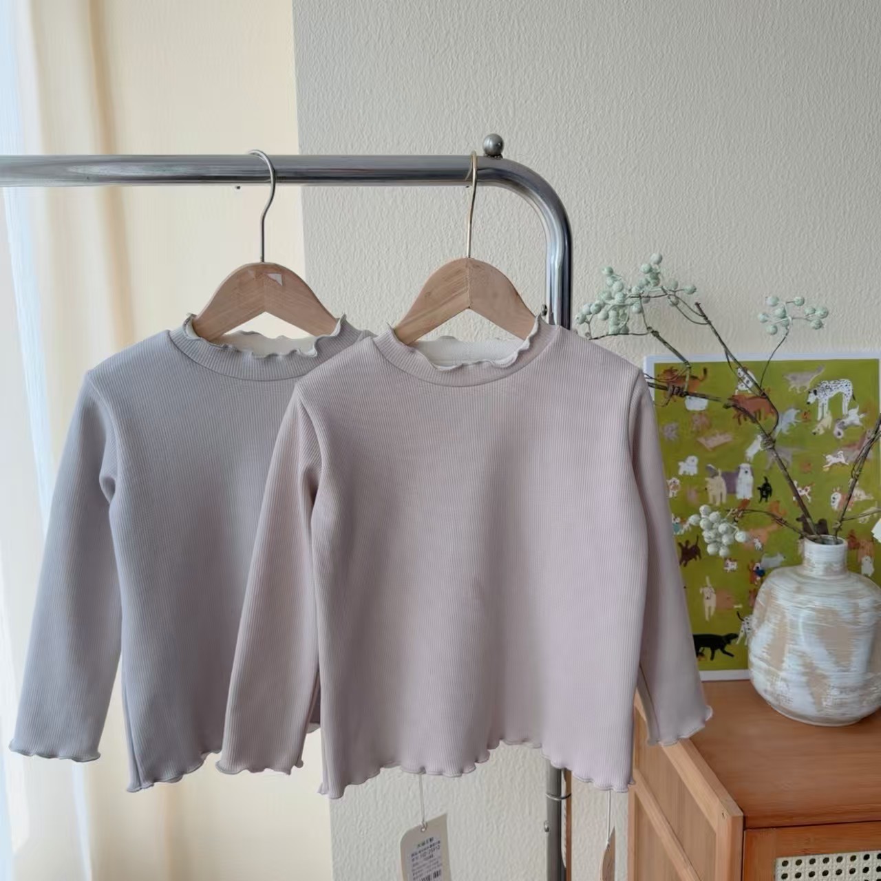 女童冬季韩版棉质休闲加绒加厚打底衫 252310