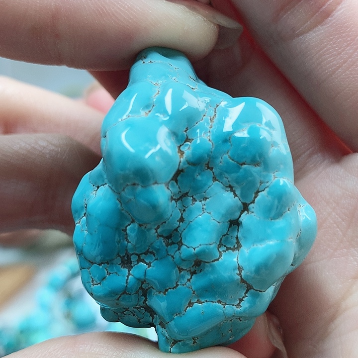 未镶嵌绿松石珠宝奇石