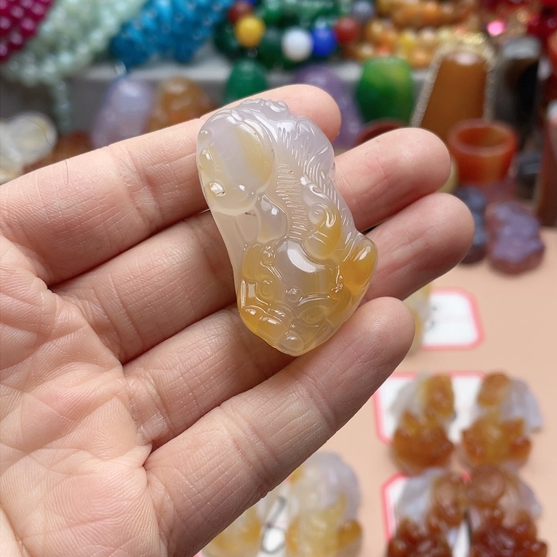 玛瑙/玉髓颈饰合金时***！