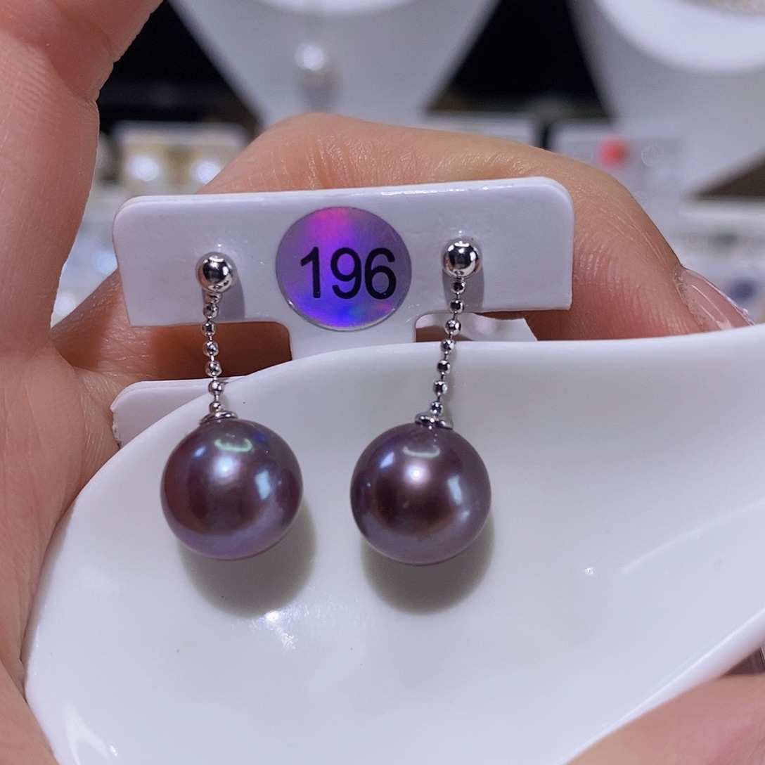 淡水珍珠耳饰银S925镶嵌