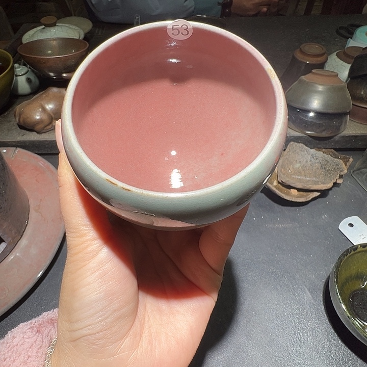 便携款瓷宋御柴烧精品主人杯