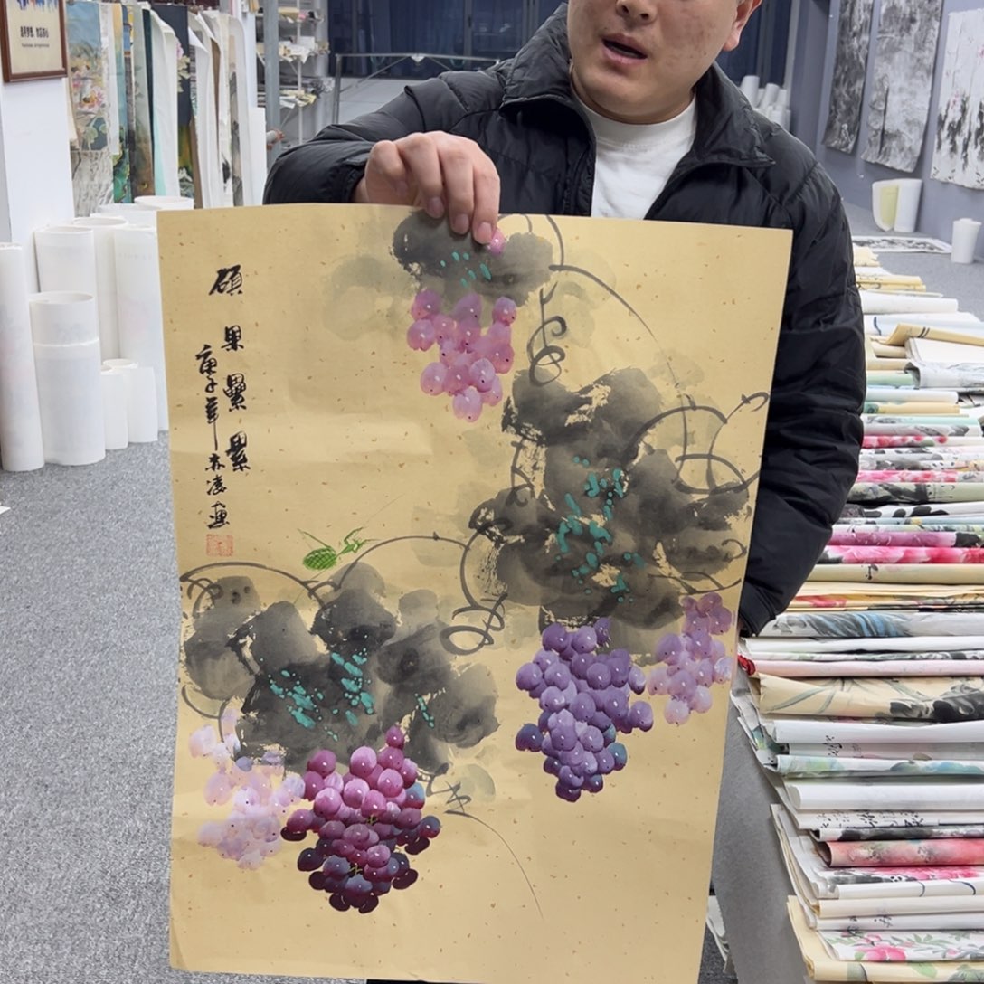 国画卖字画的小老板