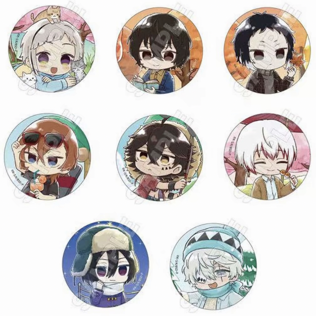 【文豪野犬】四季玻璃瓶/华伞verQ版吧唧（默认盲盒+拆盒）