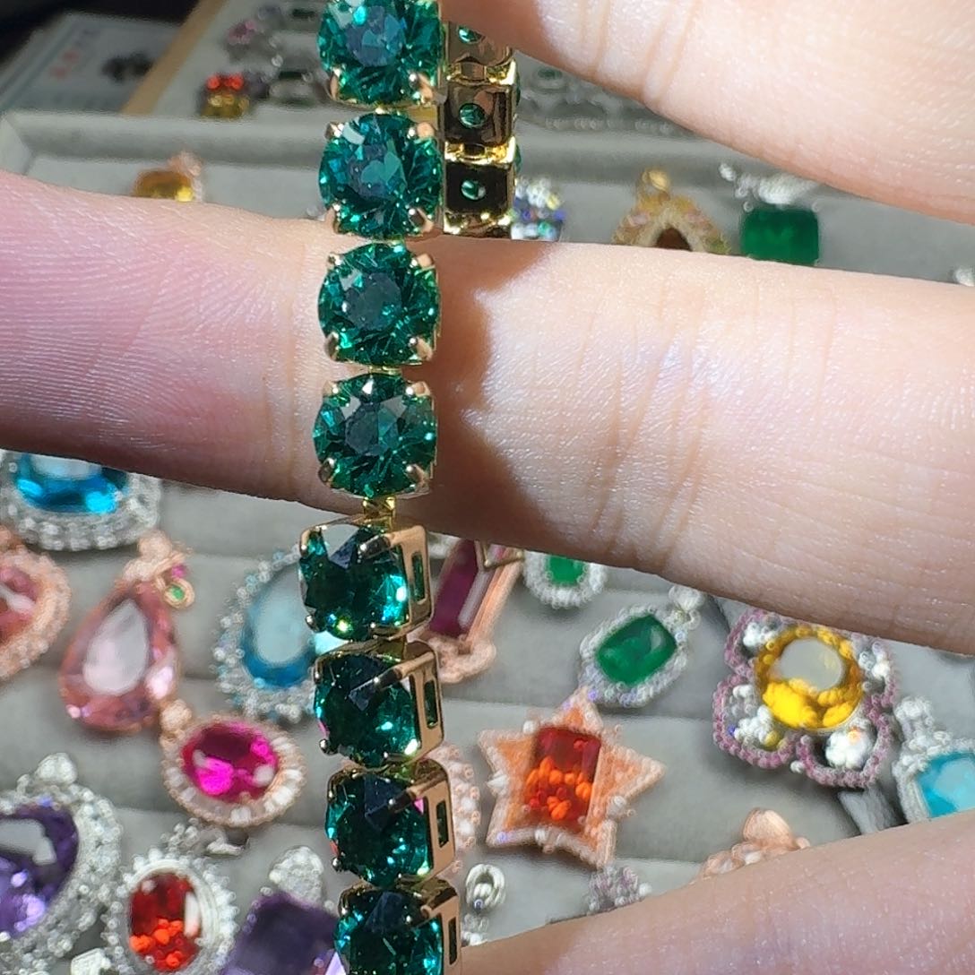 托帕石耳饰银S925镶嵌