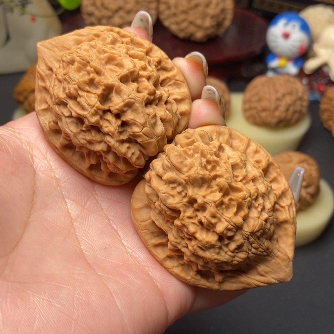 文玩核桃把件原桩官帽46