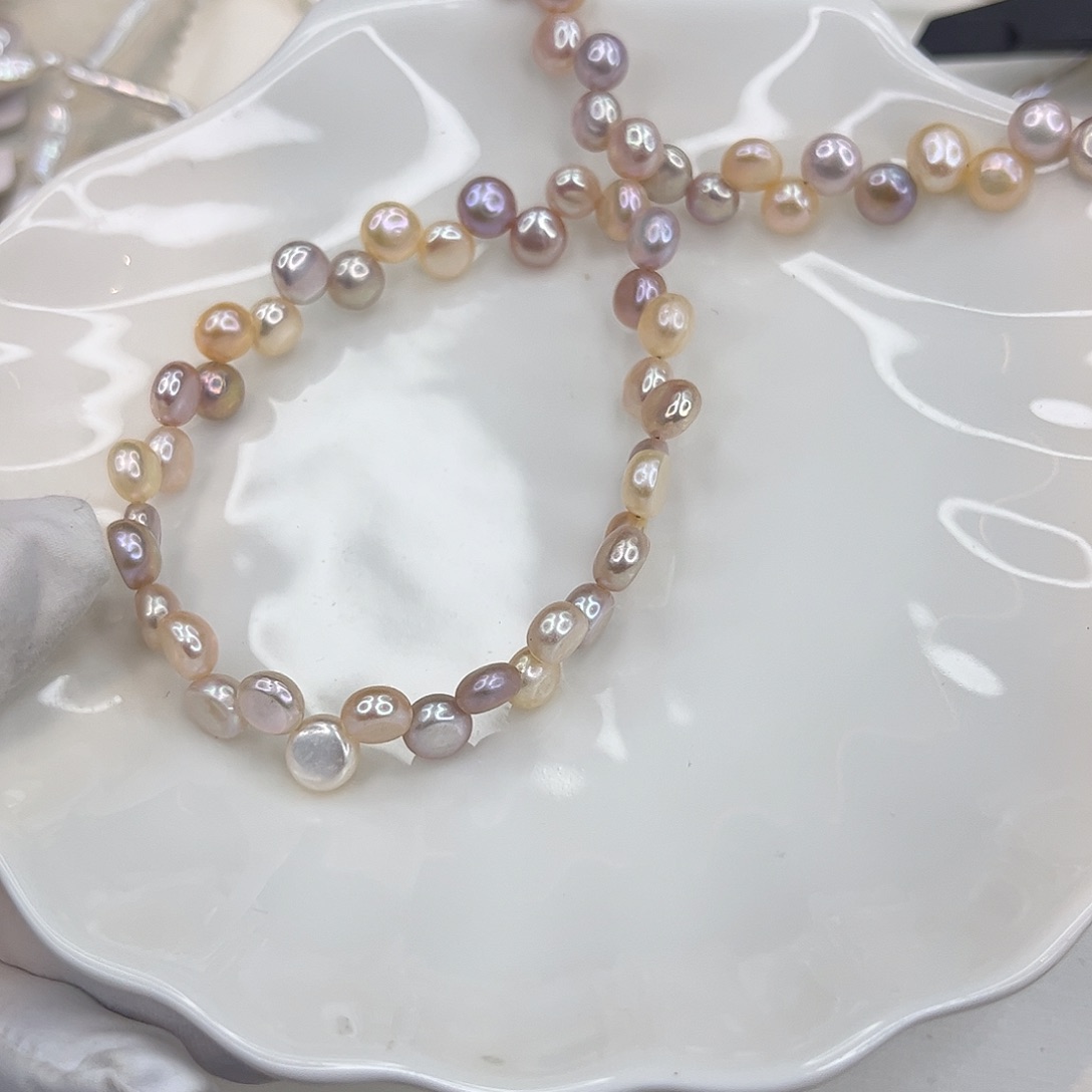 淡水珍珠耳饰合金