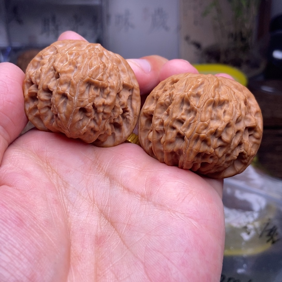 文玩核桃吊坠你****吗全品43尺磨盘红皮山地2182