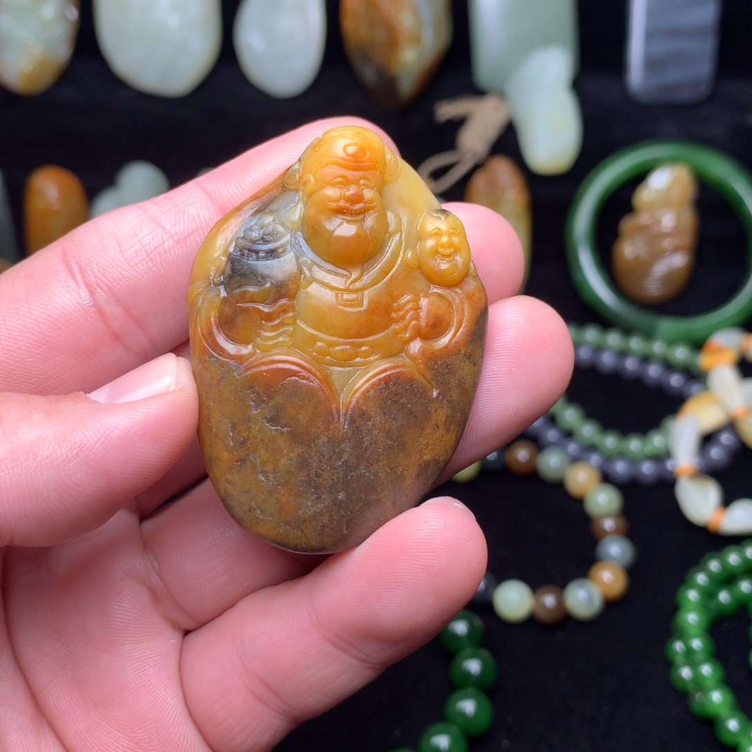 赤****和田玉未镶嵌手链