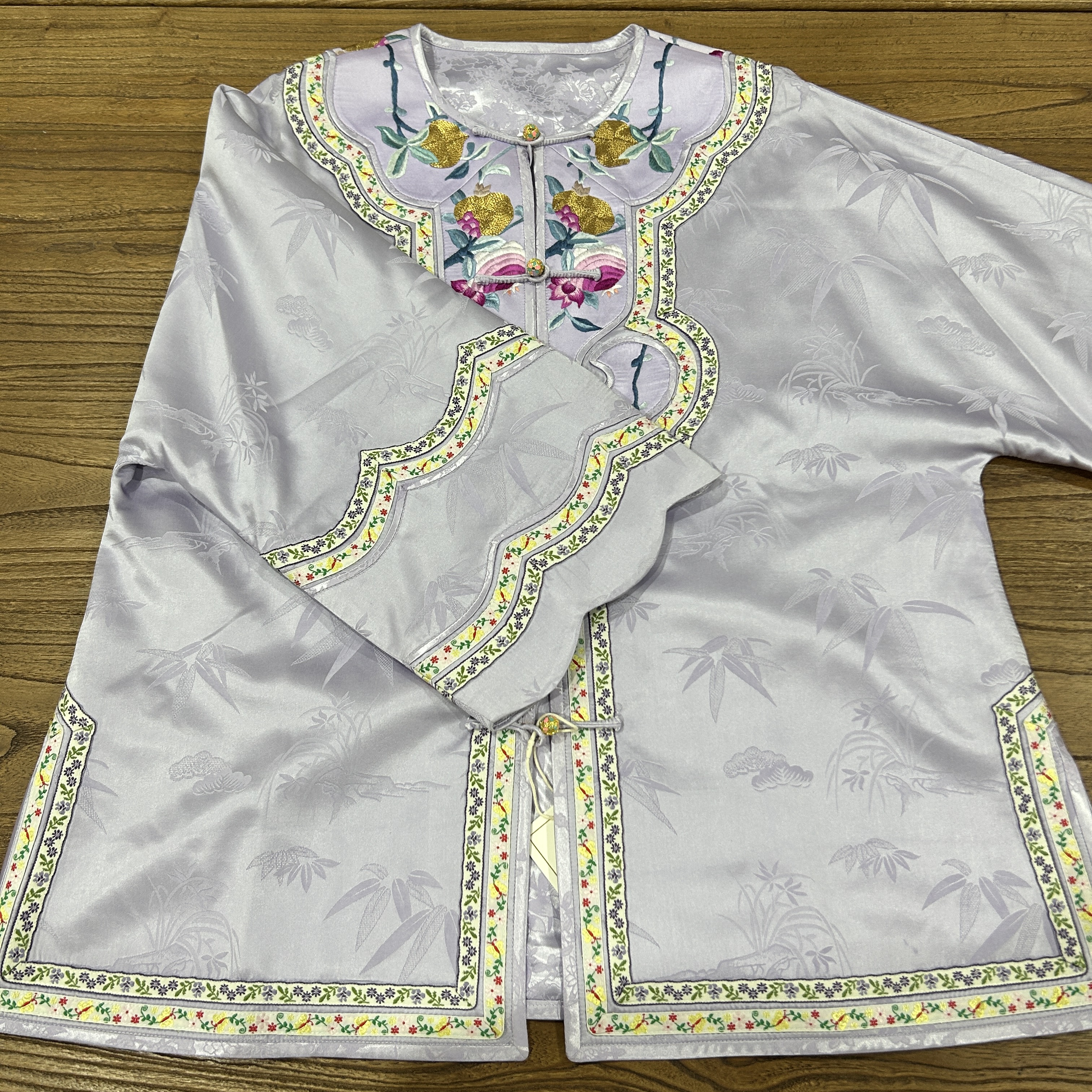 【煜秀堂】原创设计款传统设计感老软缎如意对花太太服