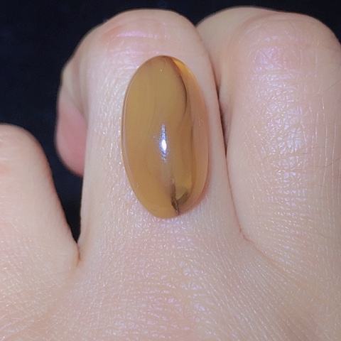 琥珀裸石未镶嵌蜜蜡戒面