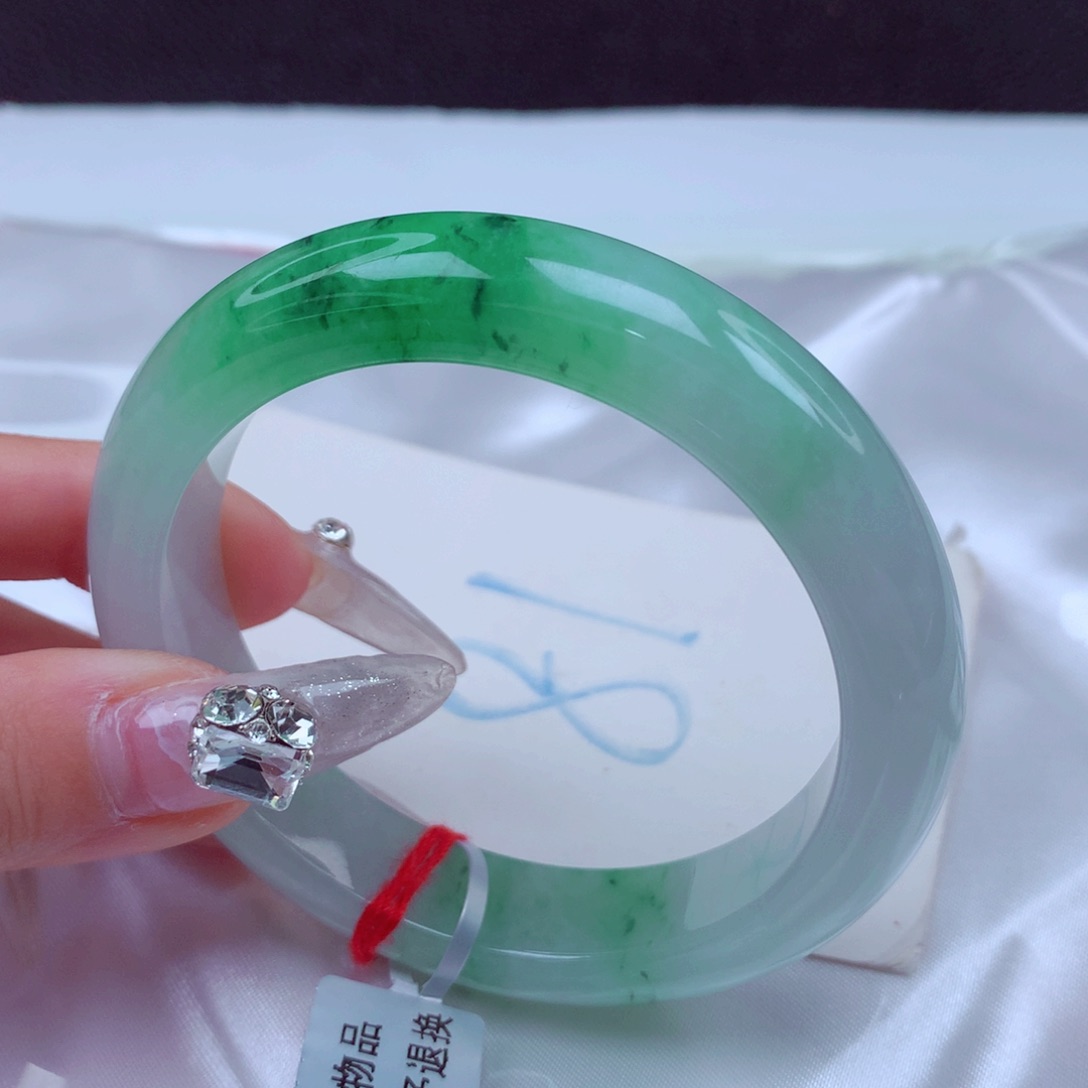 翡翠手镯未镶嵌天然缅甸翡翠A货手镯