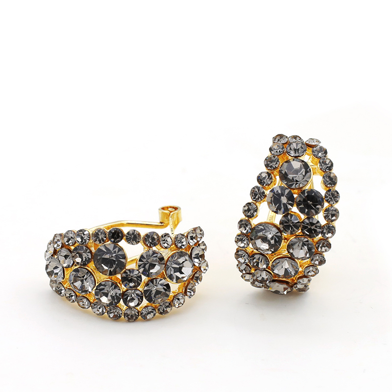 铜合金耳饰 时尚大气高级感设计师款满目星河气质轻奢耳饰~2016