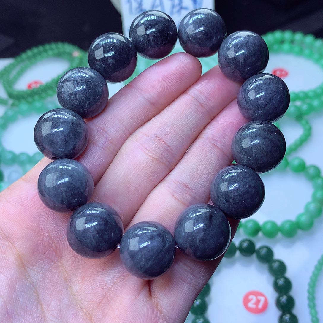 翡翠毛衣链未镶嵌