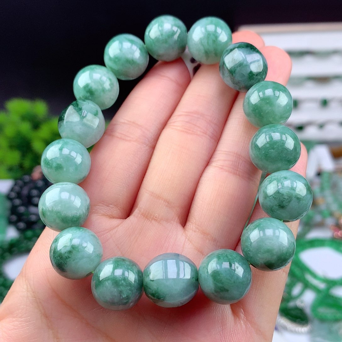 翡翠未镶嵌项链手串