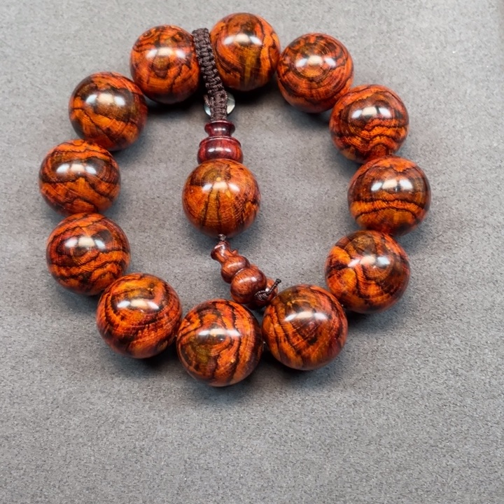 飞***车黄花梨/降香黄檀手串/手链海南黄花梨烟花纹